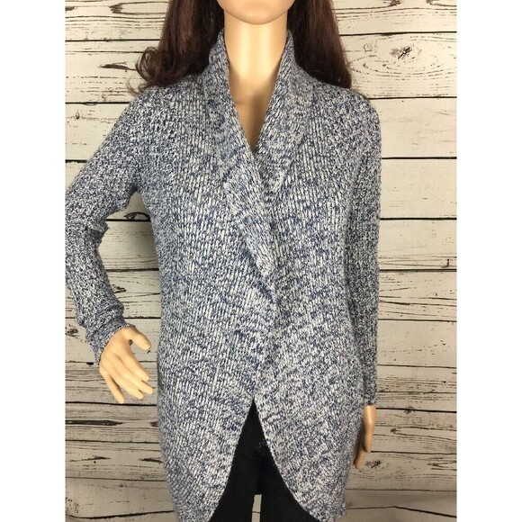 Derek Heart Open Front Shawl Collar Cardigan Sweater - Picture 1 of 12